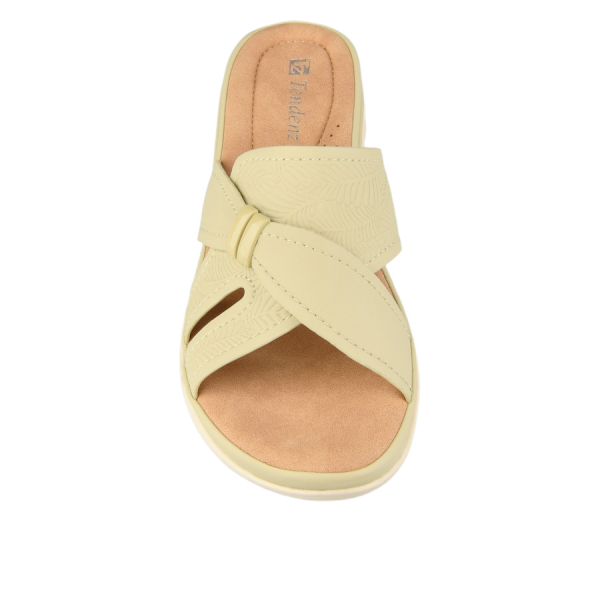 lady's slippers synthetic leather green 0160697