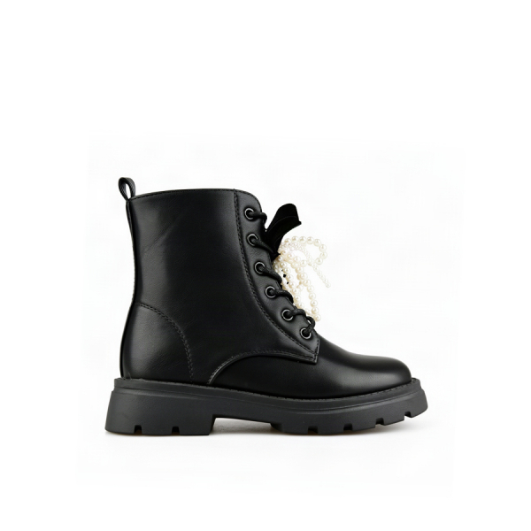 botine copii piele ecologică negru 0162536