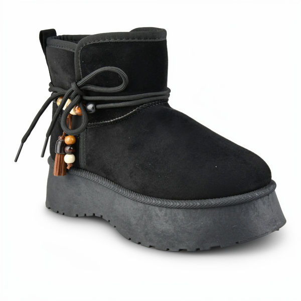 botine de zăpadă damă textil negru 0162976