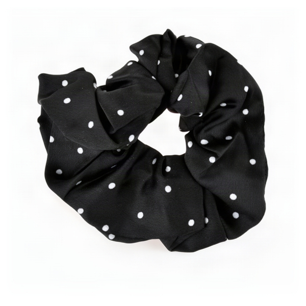 elastic de păr damă textil negru