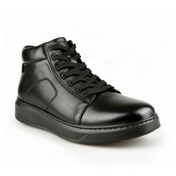 botine bărbați piele naturală negru 0162771