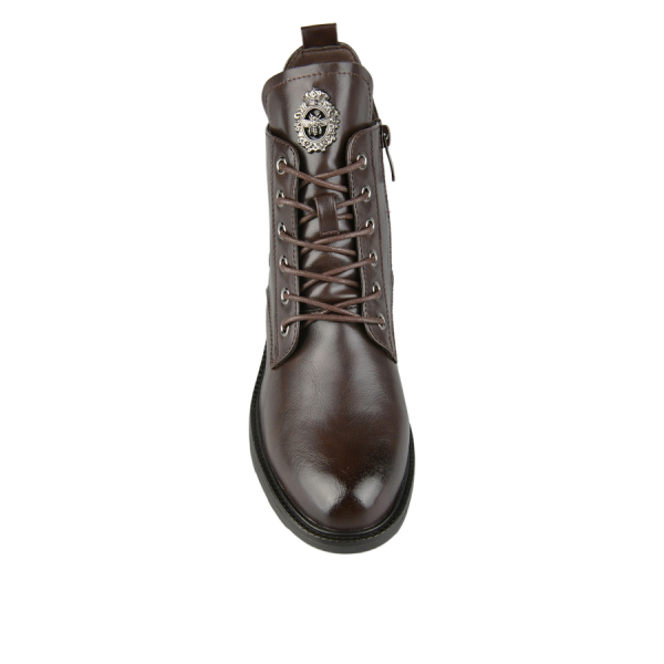 lady's boots synthetic leather brown 0162821
