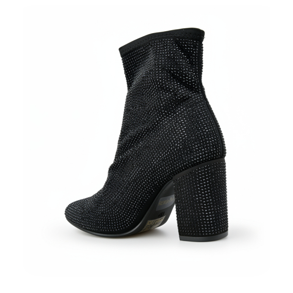 botine damă textil negru 0162841