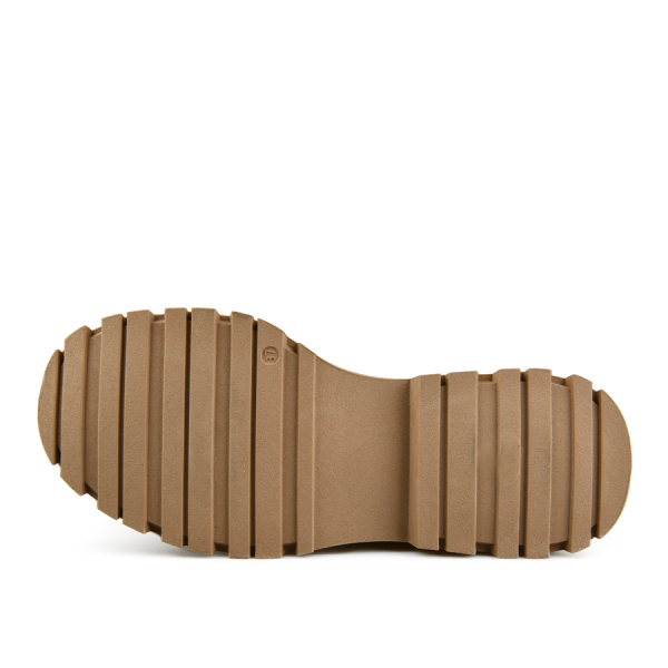 botine damă piele ecologică maro deschis 0163251