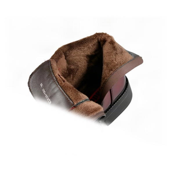 botine damă piele ecologică bordo 0162911