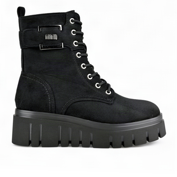 lady's boots textiles black