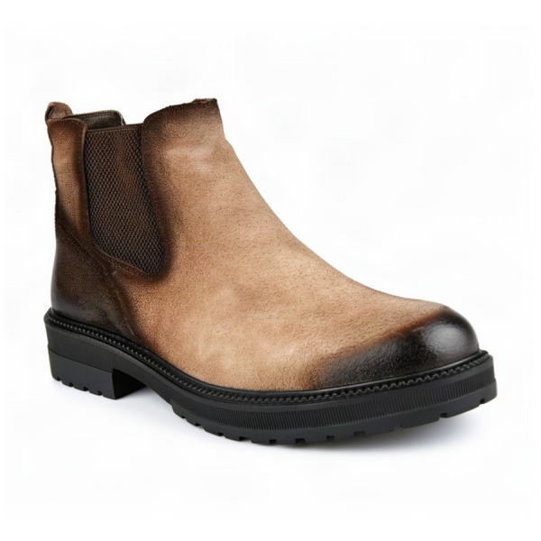 botine bărbați piele naturală maro deschis 0164062