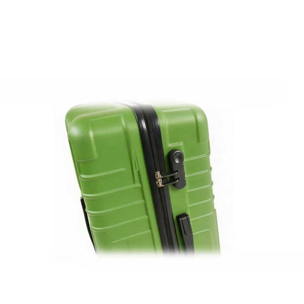 medium suitcase ABS plastic dark green 0163676