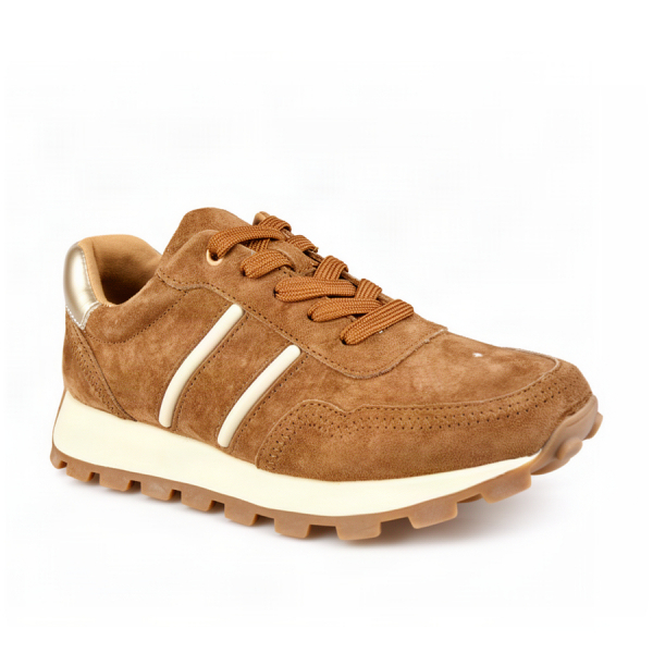 adidași damă piele naturală maro deschis 0163176