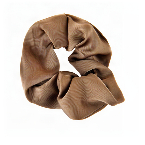 elastic de păr damă textil maro