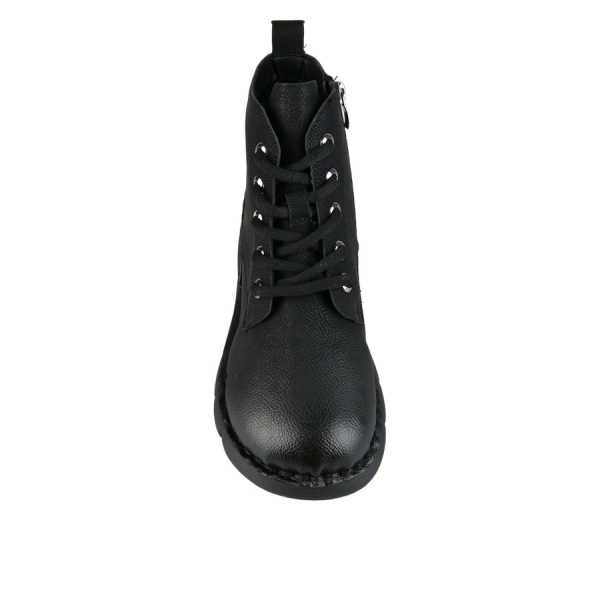 botine damă piele naturală negru 0162855