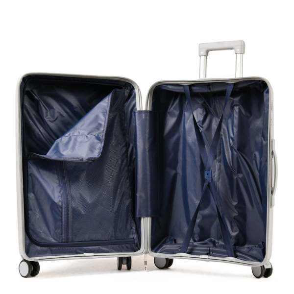medium suitcase polypropylene light grey 0161449