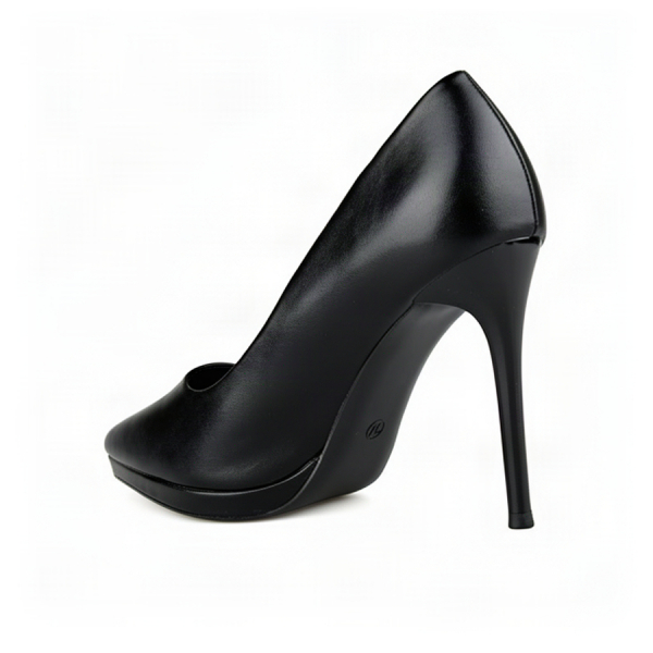 pantofi damă piele ecologică negru 0163017