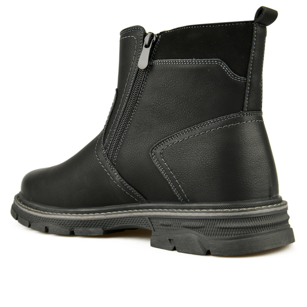 men's boots synthetic leather black 0162975