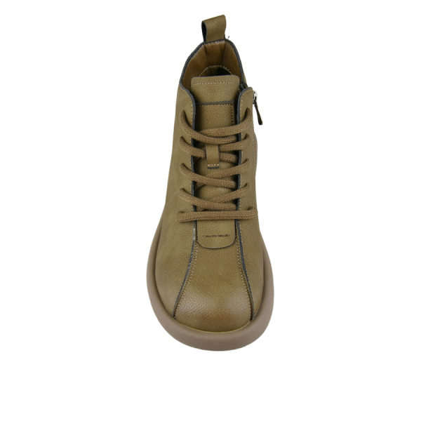 botine damă piele naturală verde 0162849