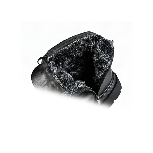 botine bărbați piele naturală negru 0164056