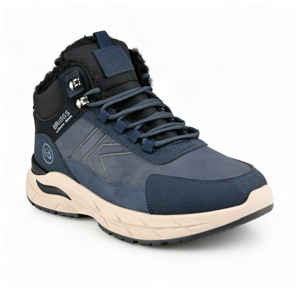 men's boots eco leather/textile blue 0162602