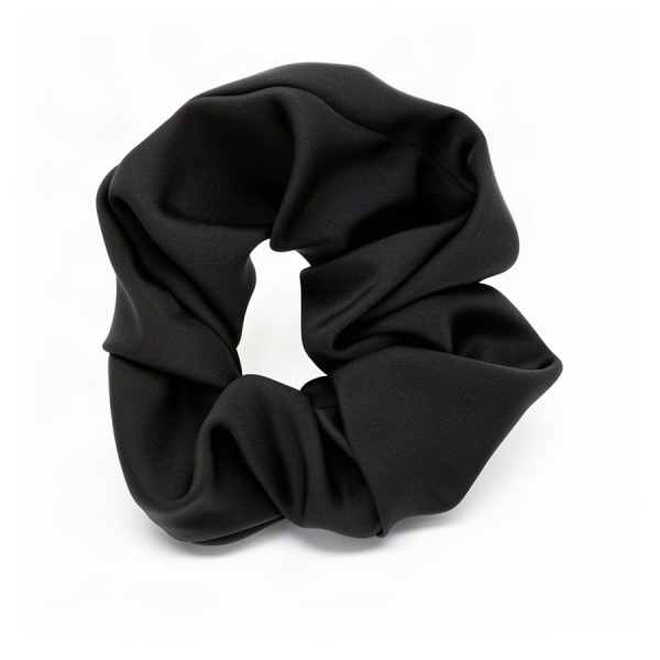elastic de păr damă textil negru
