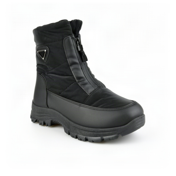 botine de zăpadă damă piele ecologică/textil negru 0163315