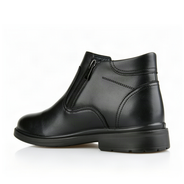 botine bărbați piele naturală negru 0162141