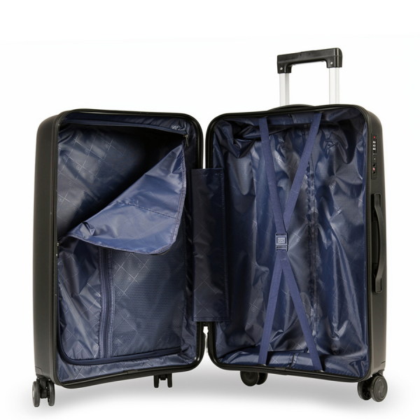 medium suitcase polypropylene black 0161584