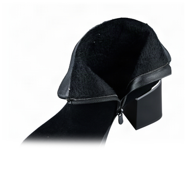 botine damă textil negru 0162490