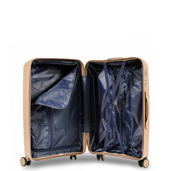small suitcase polypropylene light brown 0161586
