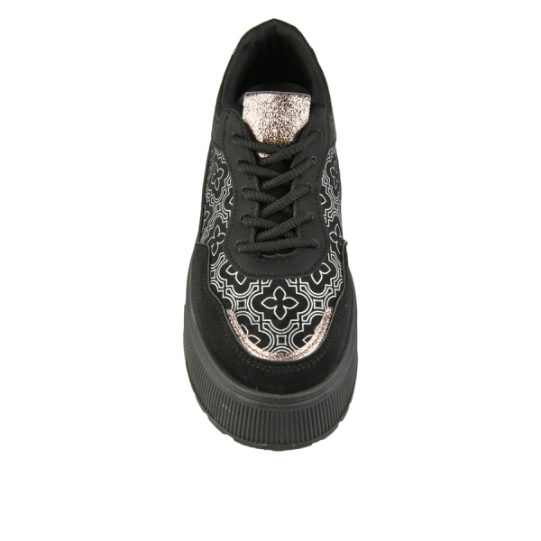 adidași damă textil/piele ecologică negru 0162713