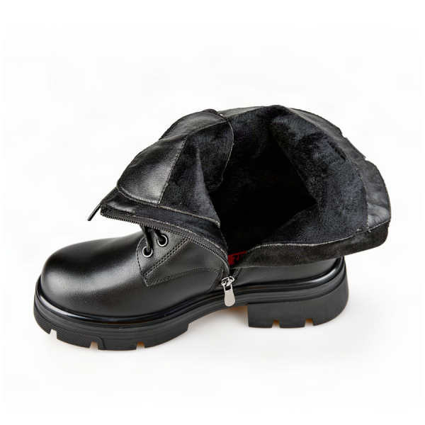 lady's boots genuin leather black 0162665