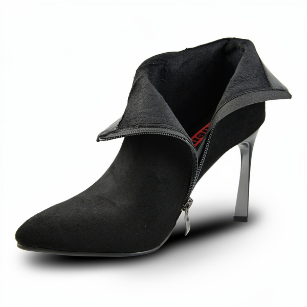 botine damă textil negru 0162069