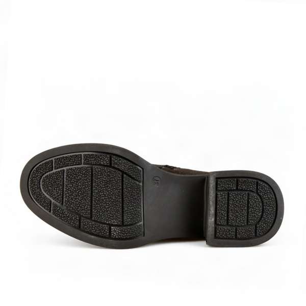 botine damă textil maro 0163397
