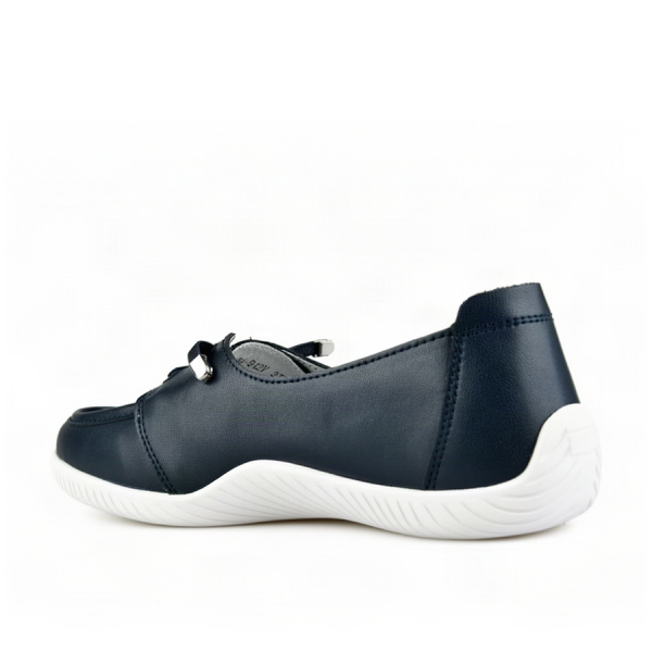 pantofi damă piele naturală albastru închis 0164198