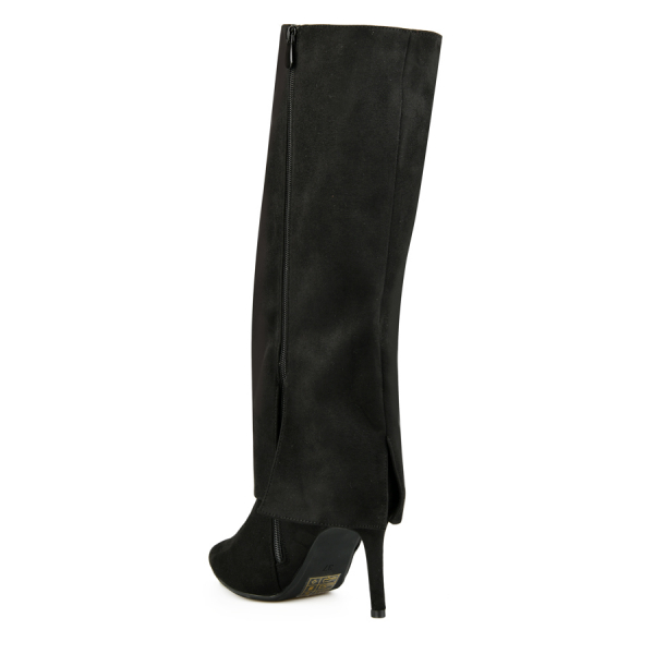 cizme damă textil negru 0162021