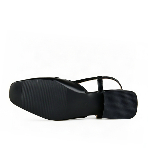 sandale damă piele ecologică negru 0164201