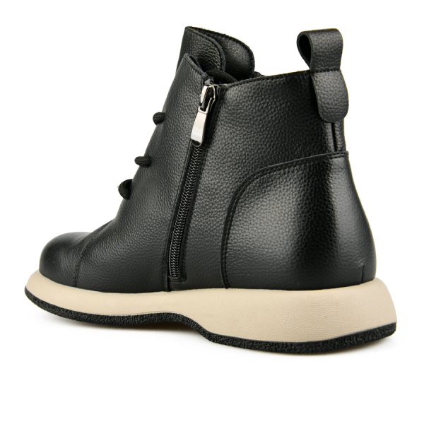 botine damă piele naturală negru 0162884