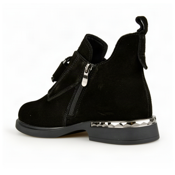 lady's boots genuin leather black 0162653