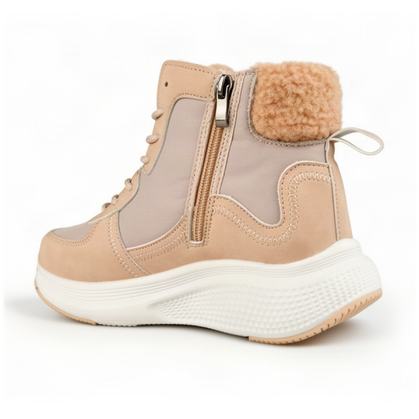 lady's boots eco leather/textile beige 0162358