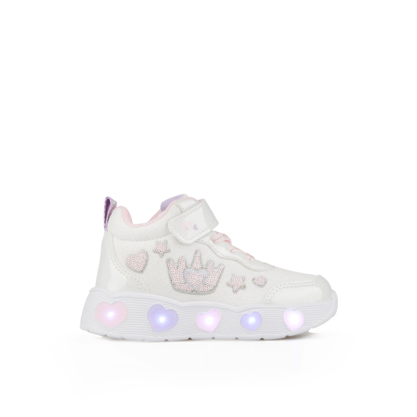 kids boots synthetic leather white
