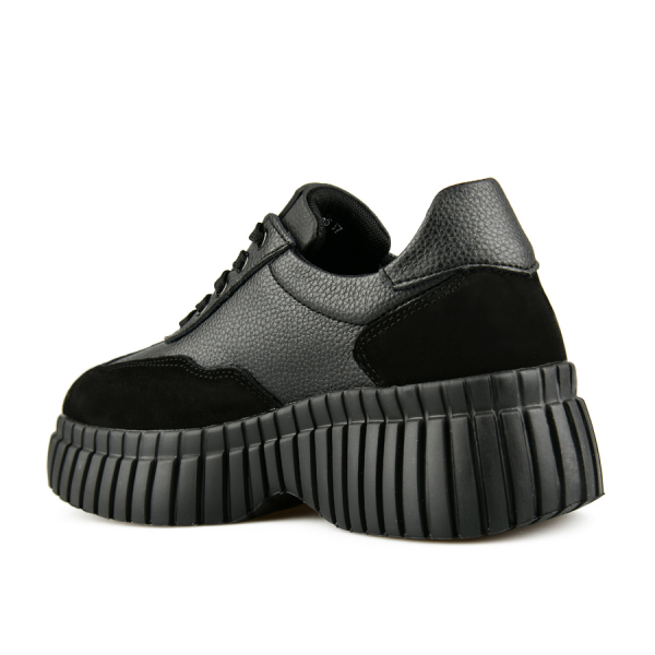 lady's shoes genuin leather black 0163350