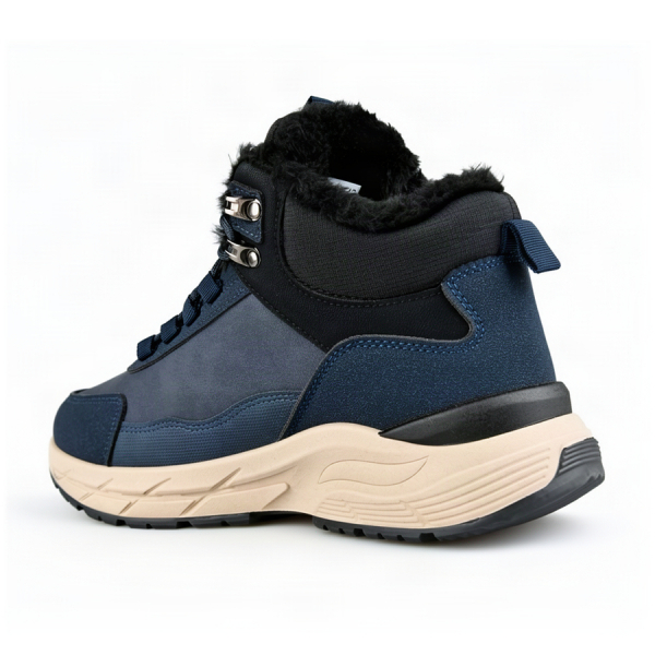 men's boots eco leather/textile blue 0162602
