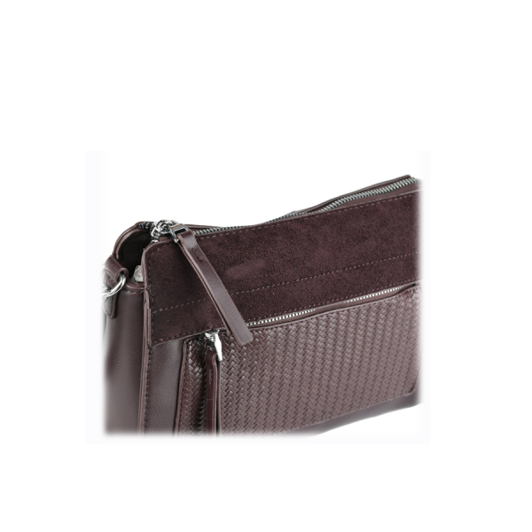 geantă damă piele naturală/piele ecologică maro 0163096