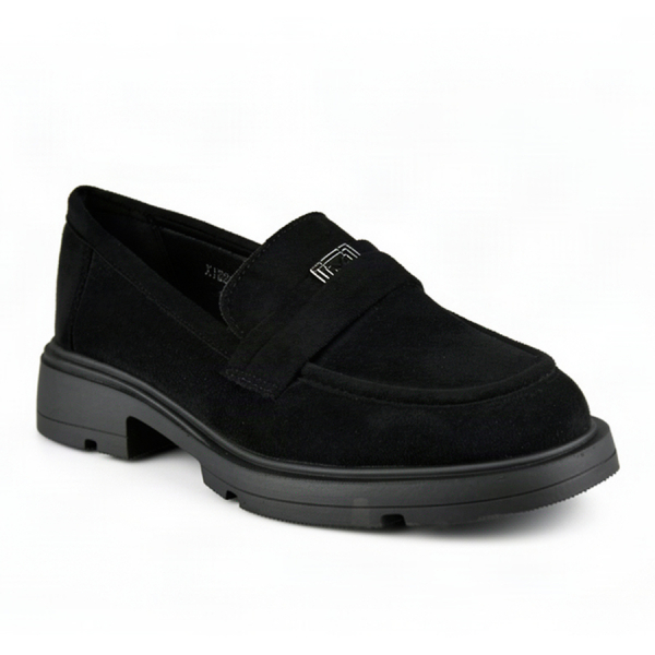 pantofi damă textil negru