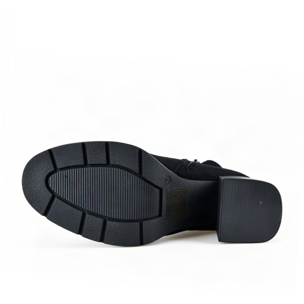 botine damă textil negru 0162490