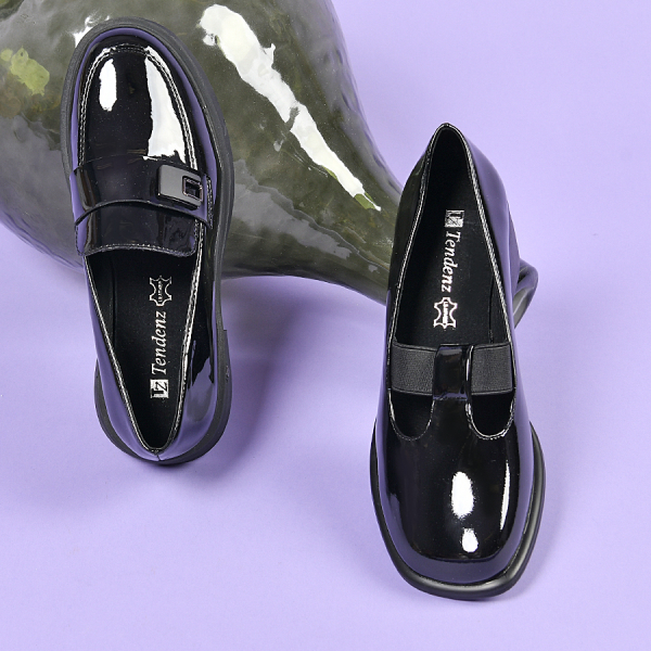 lady's shoes synthetic leather black 0160722