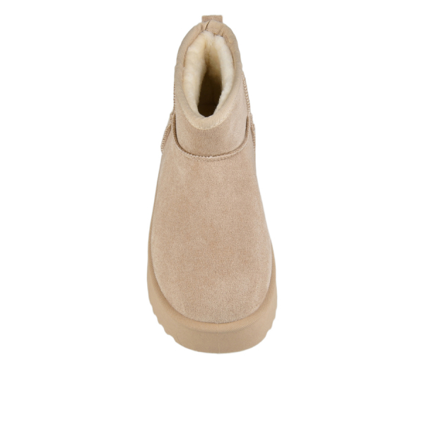botine damă textil bej închis 0163372