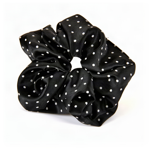 elastic de păr damă textil negru