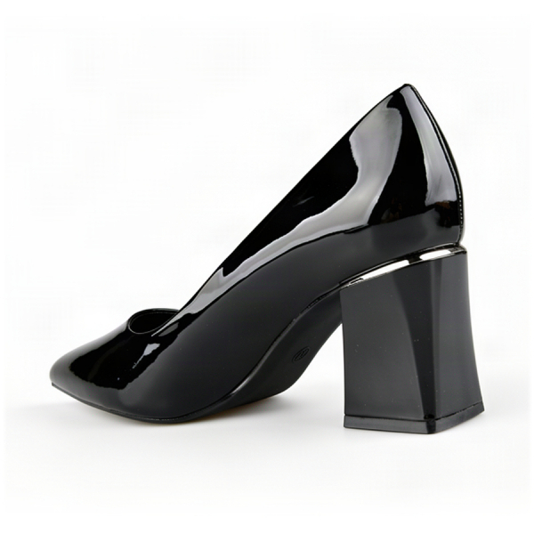 pantofi damă piele ecologică negru 0163035