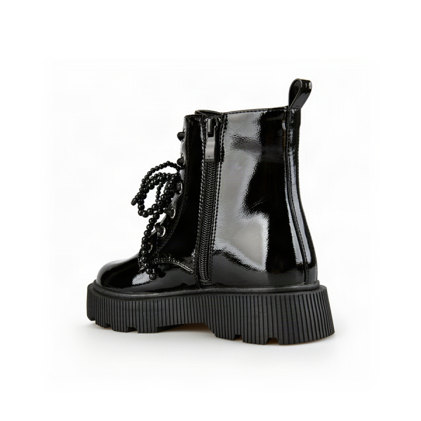 kids boots synthetic leather black 0162548