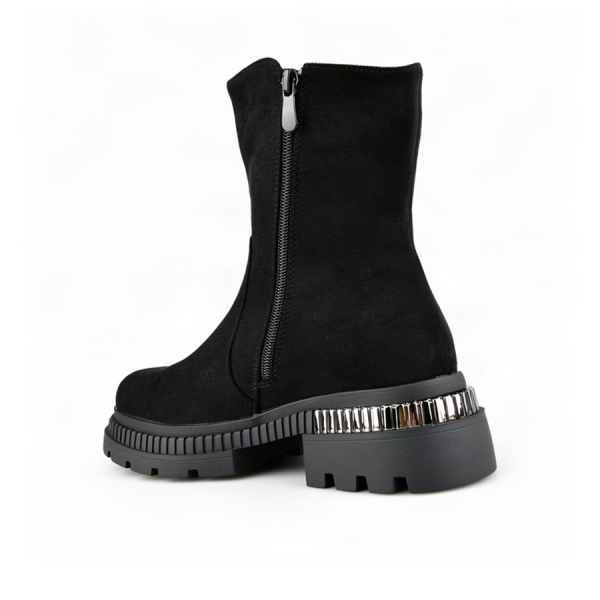 lady's boots textiles black 0162777