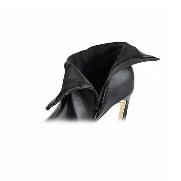 botine damă piele ecologică negru 0162053